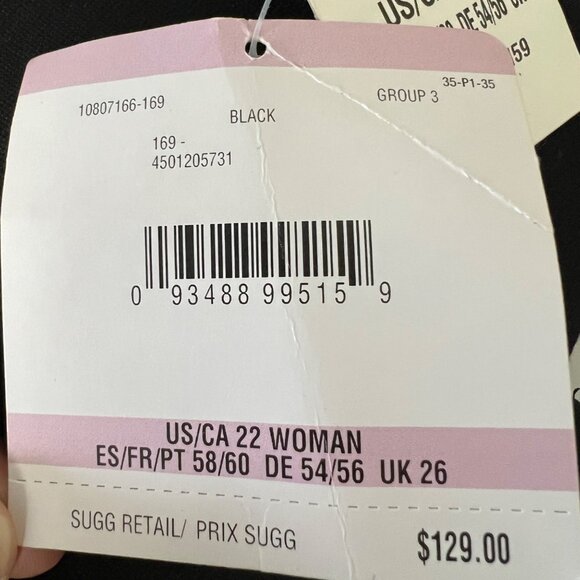 Kasper Womens Plus Black Notch Collar Blazer Zip Cuffs Single Button size 22W - Picture 12 of 13